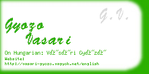 gyozo vasari business card